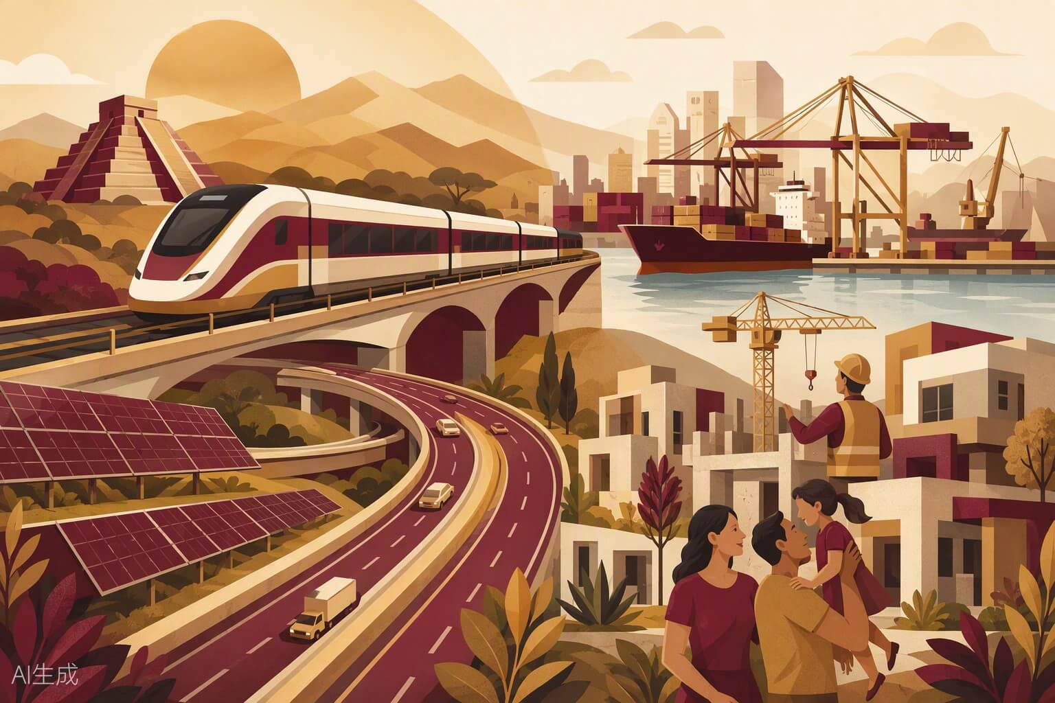 Economía, infraestructura y bienestar en México